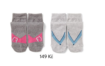 Dámské ponožky s motivem Boty, 2 páry