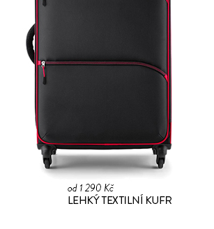 Lehký textilní kufr