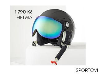 Lyžařská a snowboardová helma s odnímatelným štítkem