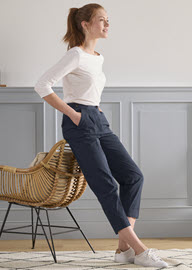 Moderní kalhoty chino, tmavě modré Moderní kalhoty chino, tmavě modré
