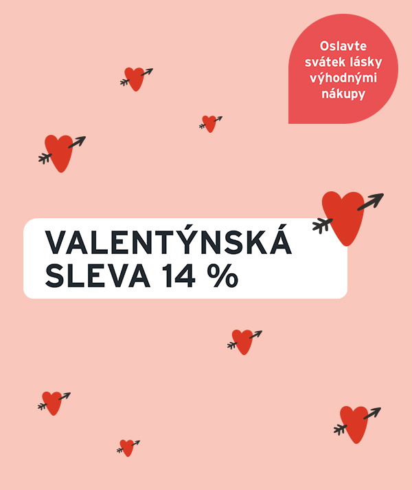 14% Valentýnská sleva - z lásky pro Vás