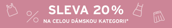 Sleva 20 % na celou dámskou kategorii*