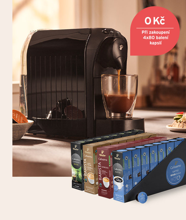 Cafissimo easy za 0 Kč při zakoupení 4x80 balení kapslí* Cafissimo easy za 0 Kč při zakoupení 4x80 balení kapslí*