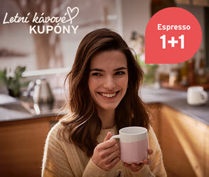 Letní kávové kupóny - 1+1 na Espresso nebo Caffé Crema z kávového baru