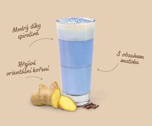 Blue Chai Latte za 89 Kč