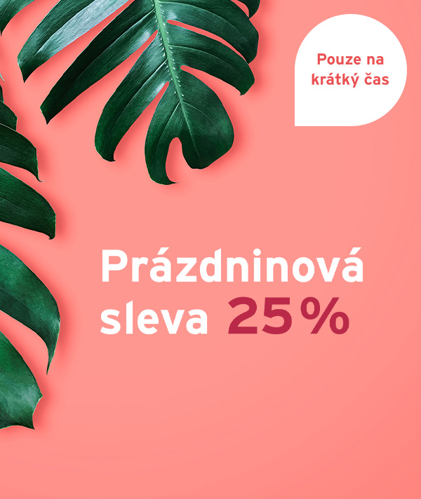 Prázdninová sleva 25 %