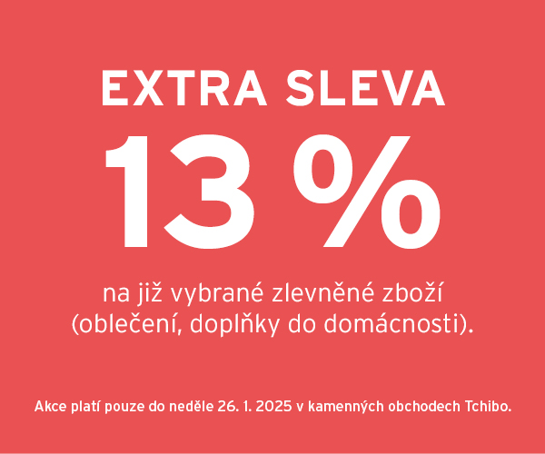 13% extra v kamenných obchodech