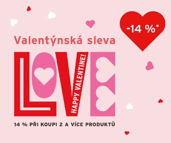 Valentýnská sleva 14 %