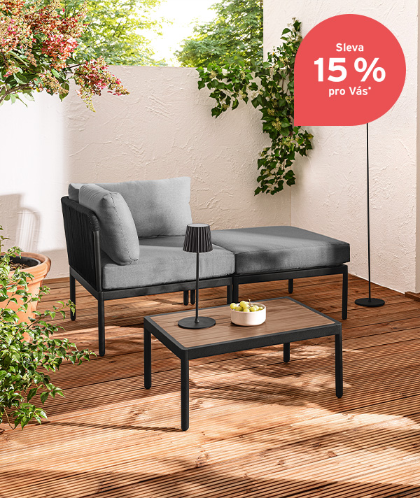 15 % na celou kategorii Bydlení & Zahrada