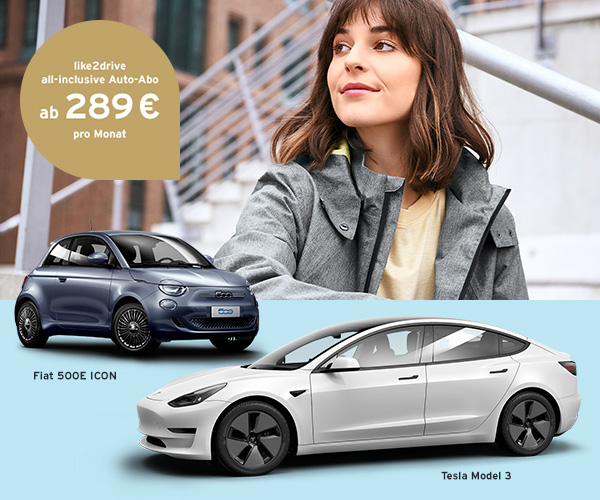like2drive all-inclusive Auto-Abo: ab 289 € pro Monat